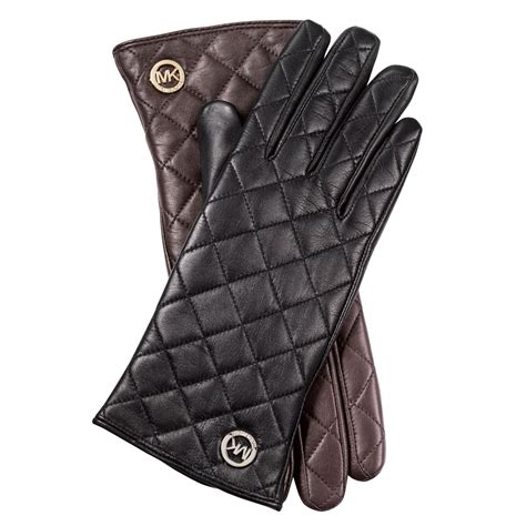 michael kors leather gloves|michael kors leather gloves women.